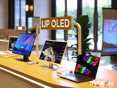 TCL has showcased a few examples of its IJP OLED panels at DTC 2024. (Image source: TCL)