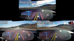 Tesla&#039;s FSD Beta Profiles in test (image: DÆrik/YouTube)