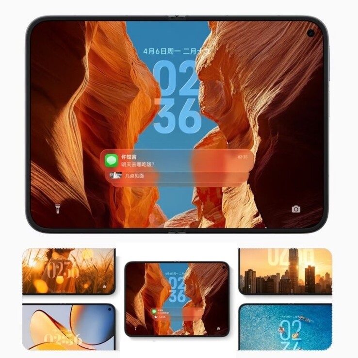 The inner 4:3 display of the Xiaomi Mix Fold 5 is being unveiled for the first time.