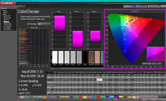 ColorChecker before calibration