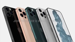A punch-hole display may only arrive on iPhone 14 Pro models next year. (Image source: Jon Prosser & FrontPageTech)