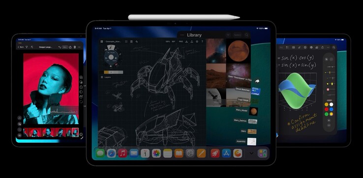 The iPhone Fold could sport an aspect ratio similar to the iPad Pro (Image source: Apple)