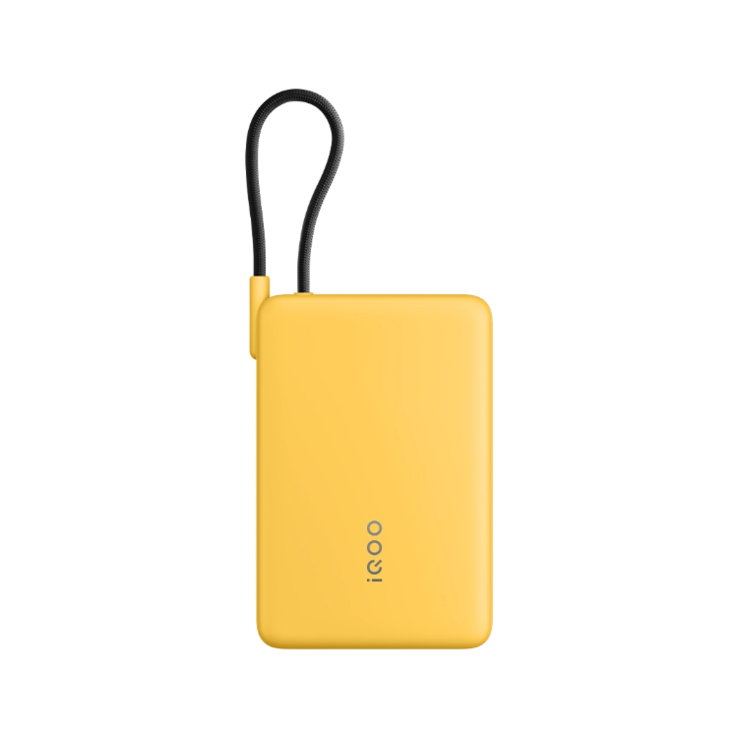 The iQOO 33W Power Bank with built-in cable 10000mAh. (Image source: vivo)