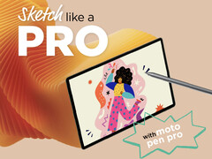 The Moto Pad 60 Pro comes in a single colourway for the time being. (Image source: Motorola)