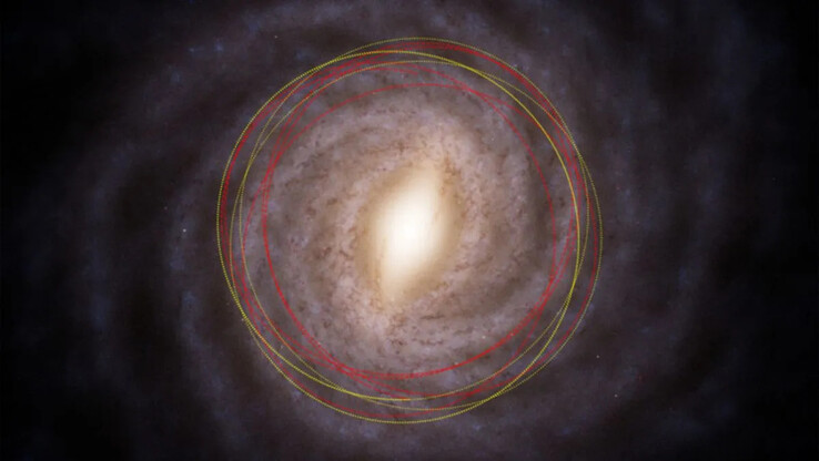 New simulations show the likely origin of 3I/ATLAS in the Milky Way's thick disk. (Image source: M. Hopkins/Ōtautahi-Oxford team)