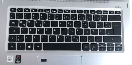 The compact but easy to use keyboard