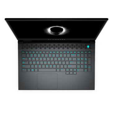 Dell Alienware m17 r3 top view (image via Dell)