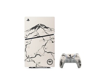The Black Ghost of Yotei Limited Edition PS5 bundle and controller will be available exclusively at PS Direct. (Image source: PlayStation)