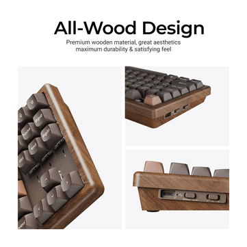 The All-Wood edition costs $199.99, $60 more than the wood-trimmed K8 HE Special Edition.