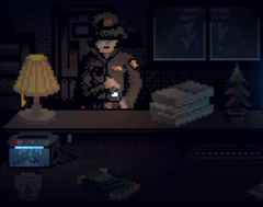 In Last Report, players step into the role of a night-shift park ranger. Pictured - a screenshot from the game. (Image source: Steam)