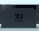 The Nintendo Switch 2 docked. (Image source: Nintendo)