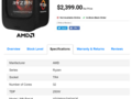 The AMD Ryzen Threadripper 2990X gets listed on CanadaComputers. (Source: Videocardz)