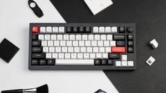 The black and white Keychron Q1 HE is now available at Best Buy. (Image source: Keychron)