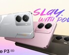 The Realme P3 5G comes in Space Silver, Comet Grey, and Nebula Pink colorways (Image source: Realme)