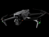 The DJI Air 3S camera drone, as seen in the newly leaked teaser. (Image source: @Quadro_News on X/Twitter)