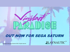 The title screen for Vigilante Paradise on Sega Saturn (image source: Playnautic via Itch.io)