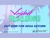 The title screen for Vigilante Paradise on Sega Saturn (image source: Playnautic via Itch.io)