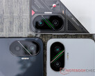 The Poco F7 can score over 2 million points on AnTuTu. Pictured: the phone in three colors. (Image source: Notebookcheck)
