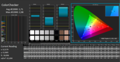 CalMAN: Color saturation (calibrated)