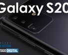 A render of a Galaxy S20 promo based on this new report. (Source: LetsGoDigital)