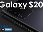 A render of a Galaxy S20 promo based on this new report. (Source: LetsGoDigital)