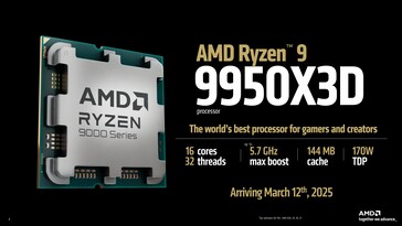 AMD Ryzen 9 9950X3D: Specifications