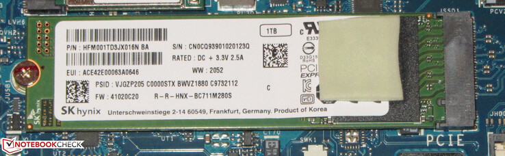 An NVMe SSD serves as the system drive.