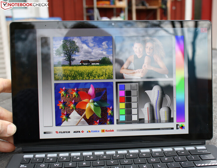 The Vivobook 13 Slate OLED (T3300) in daylight