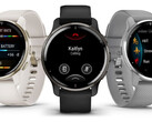 The Venu 2 Plus is available in three colours. (Image source: Garmin)