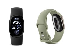 The Fitbit Edge in Obsidian and Olive.