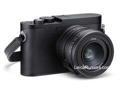 The Leica Q3 Monochrom doesn't have the red Leica logo (Image source: LeicaRumors)