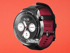The Moto Watch Ultra features a water-resistant stainless steel case.