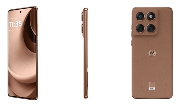 The Edge 60 Fusion in Pantone Mocha Mousse is available in Europe. (Image sources: Motorola)