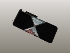 Image showing the RTX 5090 with a custom Battlefield 6 wrap. (Image Source: Nvidia)