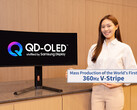 First V-Stripe QD-OLED monitor with 360 Hz refresh rate. (Image source: Samsung Display)