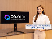 First V-Stripe QD-OLED monitor with 360 Hz refresh rate. (Image source: Samsung Display)