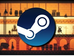 An image showing the game Apotheon and the Steam logo.