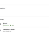 Chrome OS now has a Bluetooth battery bar. (Source: XDA)
