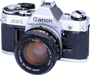 The Canon AE-1 is an iconic 35 mm film camera that may inspire the upcoming retro mirrorless body. (Image source: Canon)