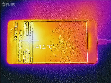 Thermal image of the ZenFone 3 Deluxe