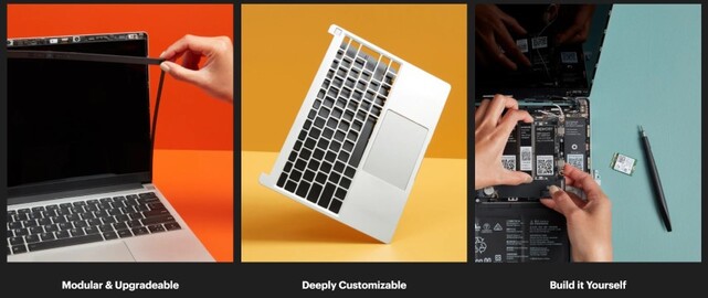 Framework embraces the idea of user-serviceable electronics and even goes so far as to label internal components and provide service instructions. Source: Framework