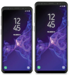 Samsung Galaxy S9 and S9+ leak leaves nothing to the imagination. (Source: @evleaks)