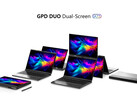 The GPD Duo will be available with AMD Zen 4 or Zen 5 APUs. (Image source: GPD)