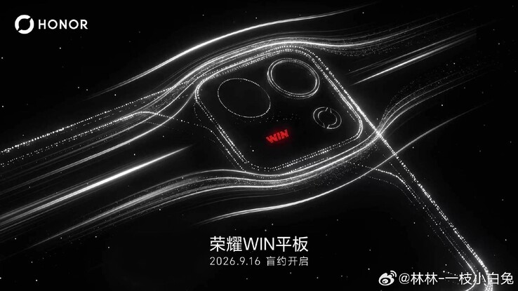 Teaser image of the Honor Win Tablet.