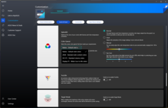 Color settings in the MyAsus app