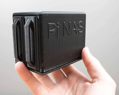 The Pi NAS is an affordable and compact NAS that cost US$35 to build. (Image source: Michael Klements)