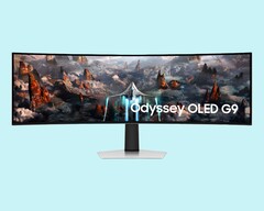 The 49-inch, 240 Hz Samsung Odyssey G9 OLED gaming monitor is $800 off on Amazon for a limited time. (Image source: Samsung, edited)