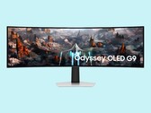 The 49-inch, 240 Hz Samsung Odyssey G9 OLED gaming monitor is $800 off on Amazon for a limited time. (Image source: Samsung, edited)