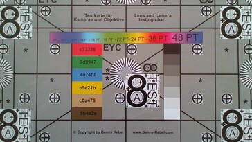 Test chart 5 MP camera