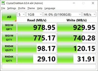 Front USB-A (Alienware 13, MAC): Crystaldiskmark 8